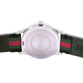 Gucci G Timeless Quartz Black Dial Multicolored Black Leather Strap Watch For Men - YA1264079
