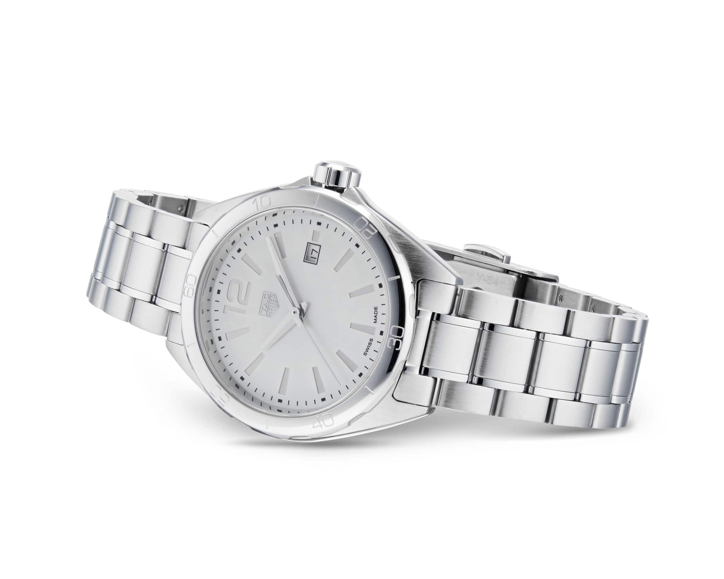 Tag Heuer Formula 1 Quartz Mother of Pearl White Dial Silver Steel Strap Watch for Women - WBJ1418.BA0664