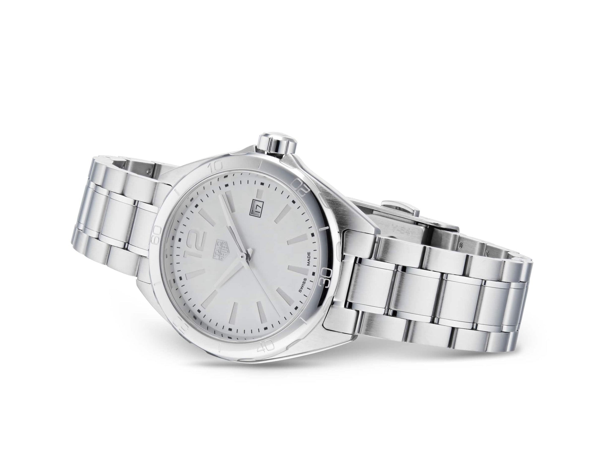 Tag Heuer Formula 1 Quartz Mother of Pearl White Dial Silver Steel Strap Watch for Women - WBJ1418.BA0664
