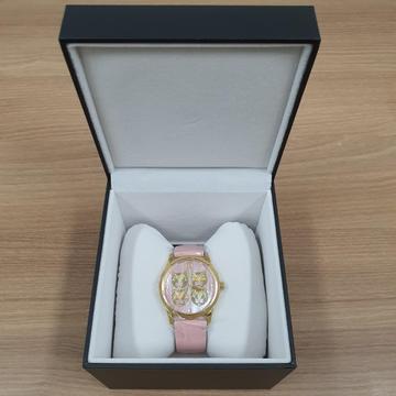 Gucci G Timeless Quartz Mother of Pearl Dial Pink Leather Strap Watch For Women - YA1264132
