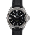 Tag Heuer Aquaracer Quartz Black Dial Black Rubber Strap Watch for Men - WBD1110.FT8021
