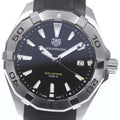 Tag Heuer Aquaracer Quartz Black Dial Black Rubber Strap Watch for Men - WBD1110.FT8021