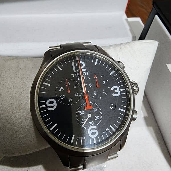 Tissot Chrono XL Quartz Asian Games Edition Black Dial Silver Steel Strap Watch For Men - T116.617.11.057.02