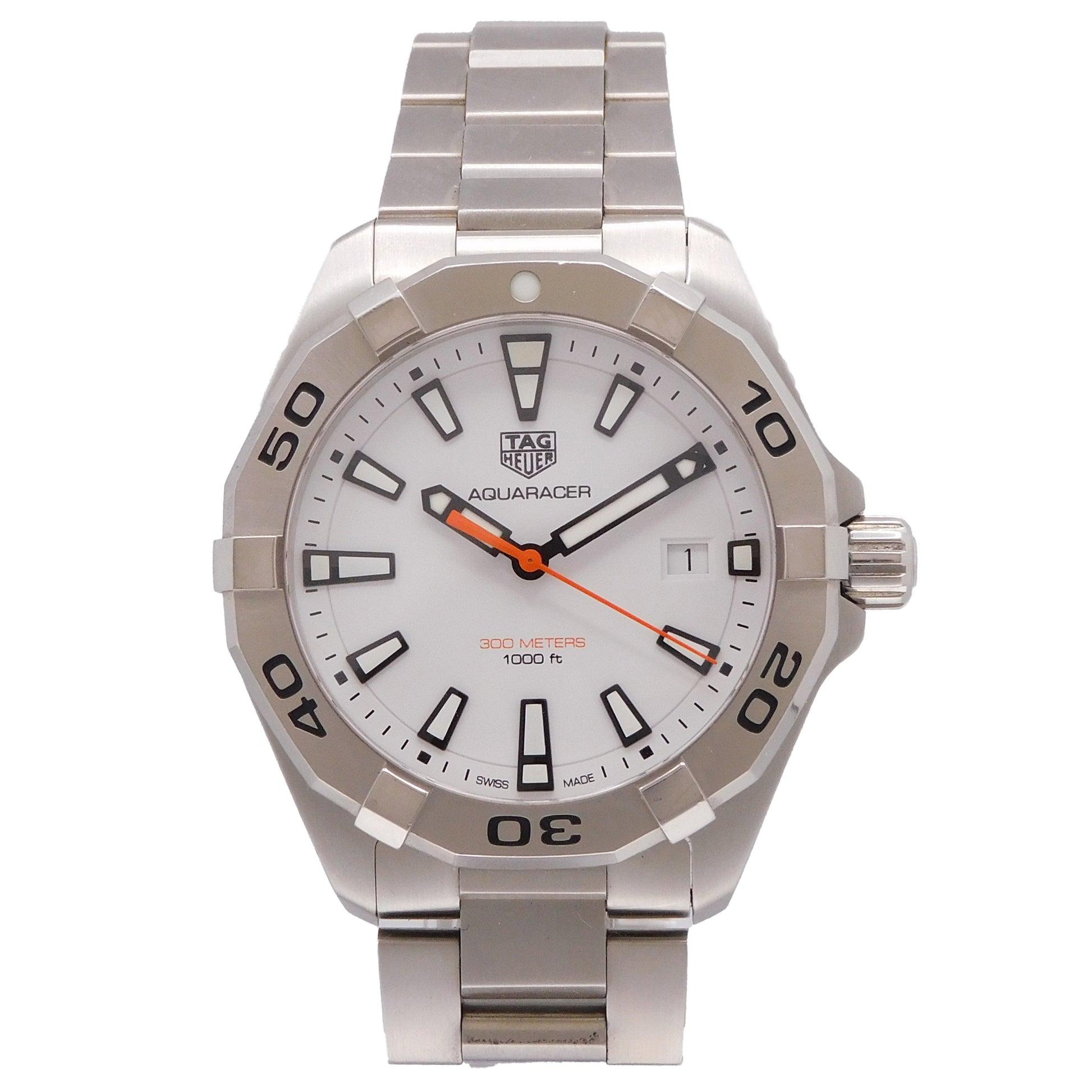 Tag Heuer Aquaracer White Dial Watch for Men - WBD1111.BA0928