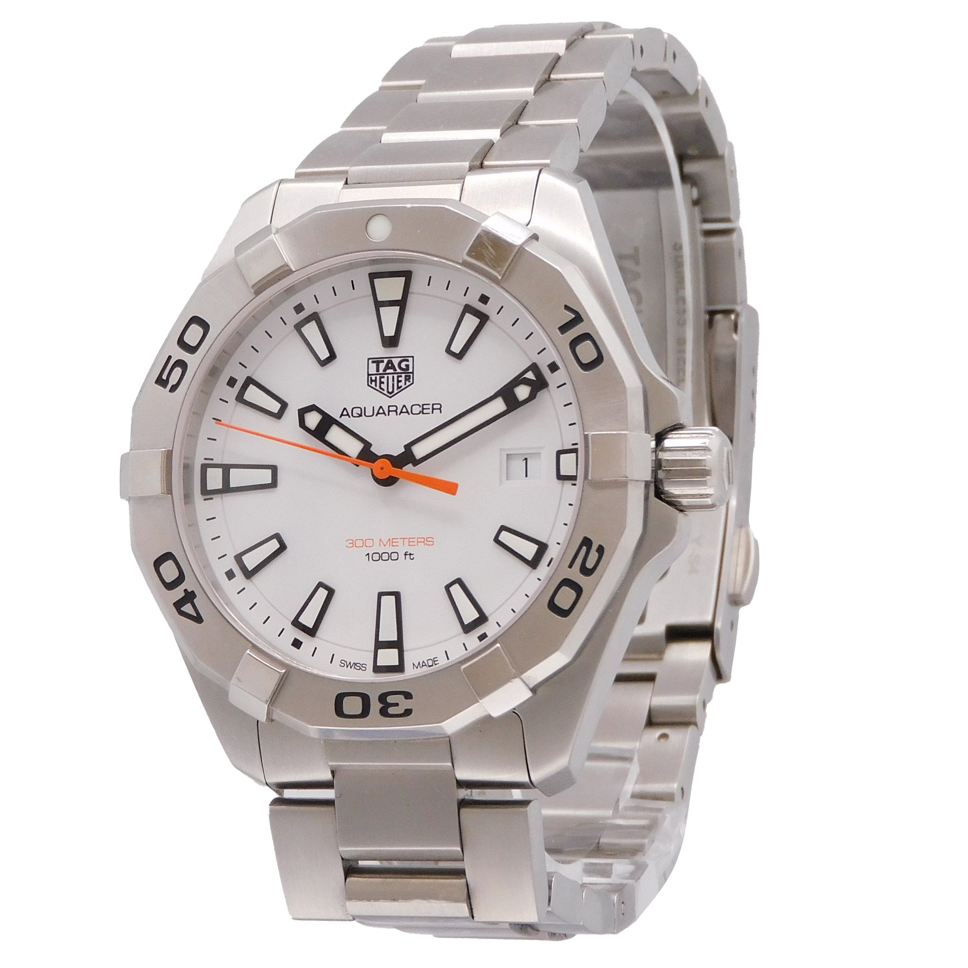 Tag Heuer Aquaracer White Dial Watch for Men - WBD1111.BA0928