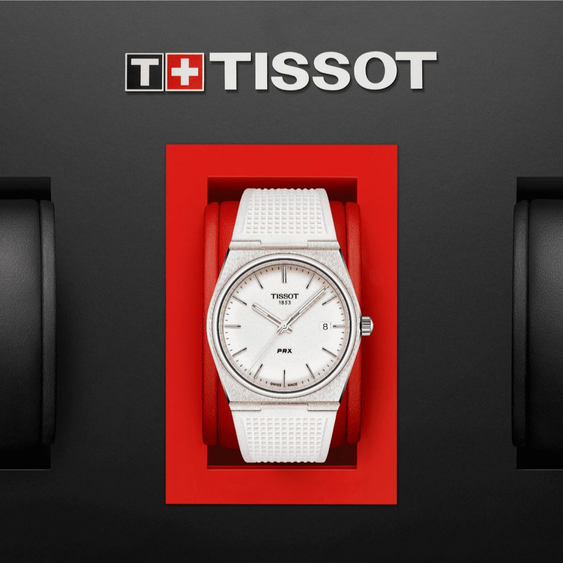Tissot PRX 40 Quartz White Dial White Leather Strap Watch For Men - T137.410.17.011.00