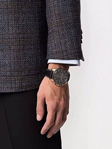 Tommy Hilfiger Parker Chronograph Black Dial Brown Leather Strap Watch For Men - 1791836