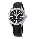 Tag Heuer Aquaracer Quartz Black Dial Black Rubber Strap Watch for Men - WBD1110.FT8021