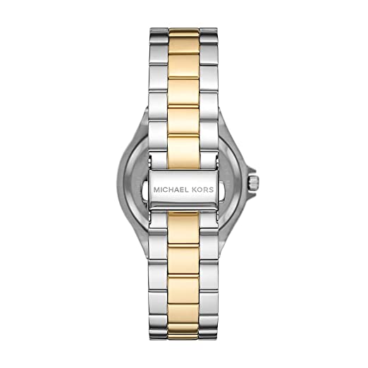 Michael Kors Lennox Three-Hand Gold Dial Two Tone Steel Strap Watch For Women - MK6988