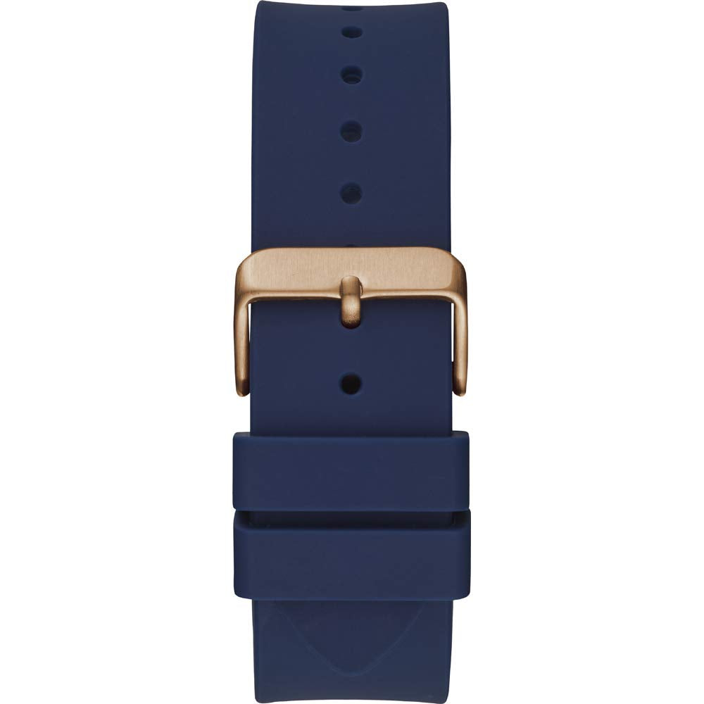 Guess Genesis Quartz Blue Dial Blue Silicone Strap Watch For Men - W1254G3