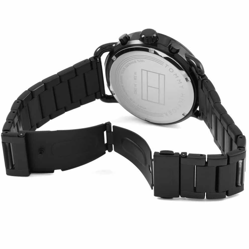 Tommy Hilfiger Briggs Black Dial Black Steel Strap Watch for Men - 1791423