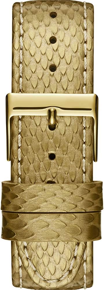 Guess Limelight Quartz Gold Dial Gold Leather Strap Watch For Women - W0775L13