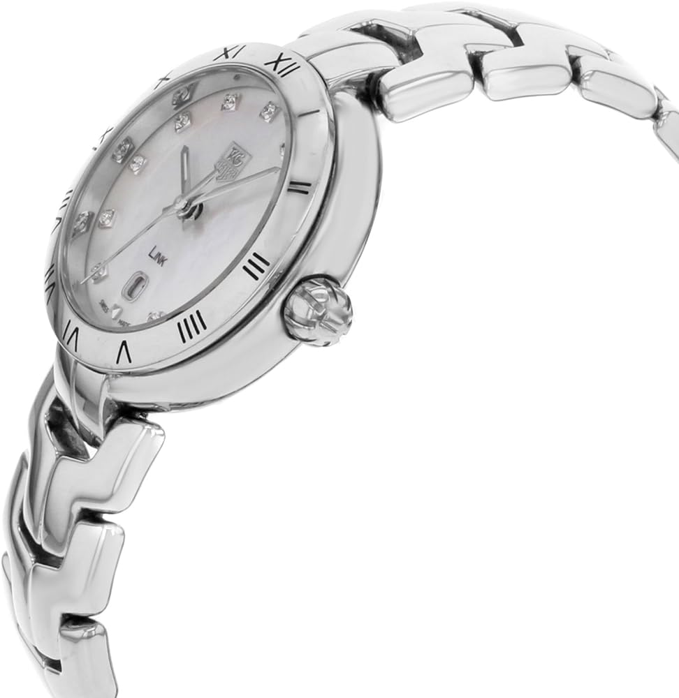 Tag Heuer Link Diamonds Mother of Pearl Dial Silver Steel Strap Watch for Women - WAT1417.BA0954