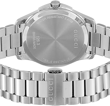 Gucci G Timeless Blue Dial Silver Steel Strap Watch For Men - YA126316