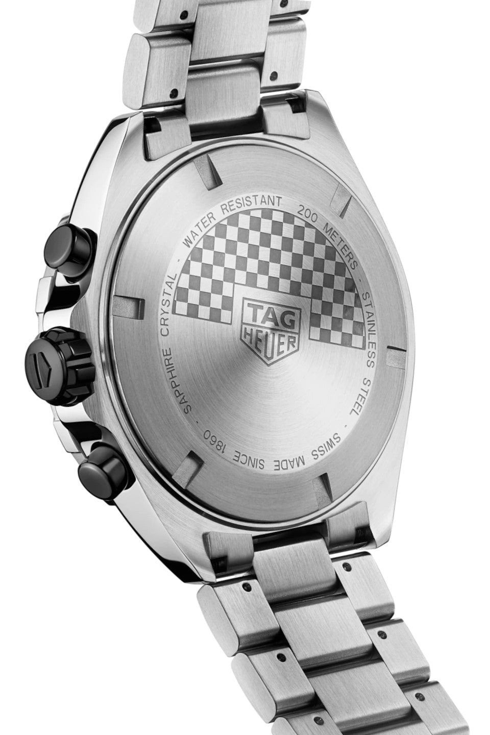 Tag Heuer Formula 1 Chronograph Ceramic Black Dial Silver Steel Strap Watch for Men - CAZ101AH.BA0842