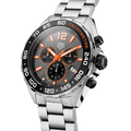 Tag Heuer Formula 1 Chronograph Ceramic Black Dial Silver Steel Strap Watch for Men - CAZ101AH.BA0842