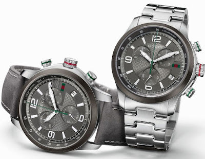 Gucci G Timeless Chronograph Grey Dial Silver Steel Strap Watch For Men - YA126238