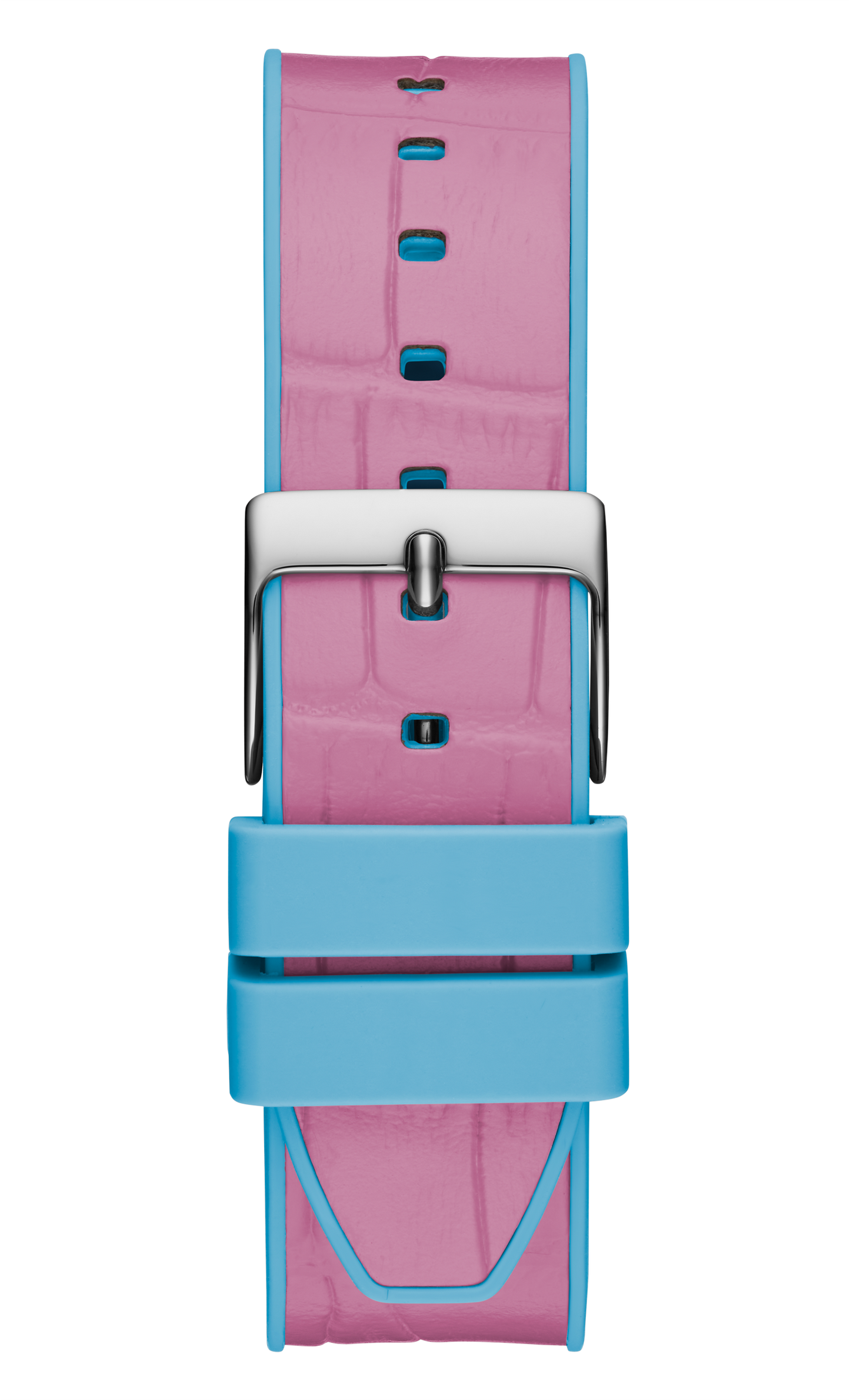 Guess Fusion Chronograph Pink Dial Pink Leather Strap Watch for Women - GW0553L5