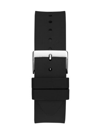 Guess G-Twist Quartz Black Dial Black Silicone Strap Watch For Men - W0911L8