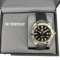 Tag Heuer Aquaracer Quartz Black Dial Black Rubber Strap Watch for Men - WBD1110.FT8021
