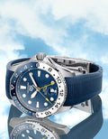 Tag Heuer Aquaracer Professional 300 GMT Automatic Blue Dial Blue Rubber Strap Watch for Men - WBP2010.FT6198