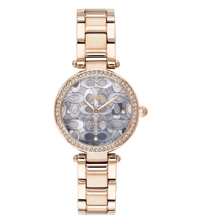 Coach Park Crystal Dial Rose Gold Steel Strap Watch for Women - 14503226