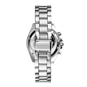 Michael Kors Bradshaw Chronograph Silver Dial Silver Steel Strap Watch for Women - MK6174