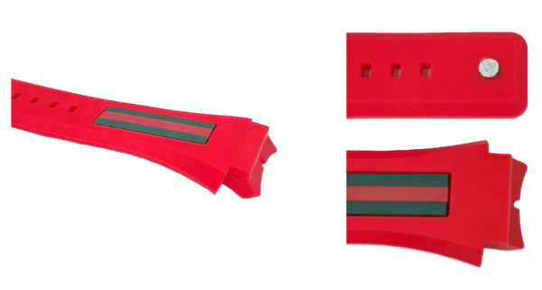 Gucci Sync XXL Quartz Red Dial Red Rubber Strap Unisex Watch - YA137103