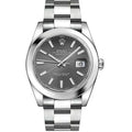 Rolex Datejust 41 Oyster Grey Dial Oystersteel Strap Watch for Men - M126300-0007