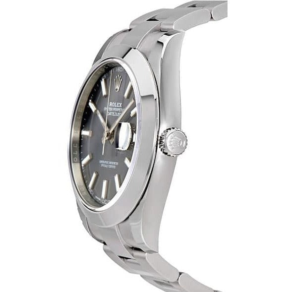 Rolex Datejust 41 Oyster Grey Dial Oystersteel Strap Watch for Men - M126300-0007