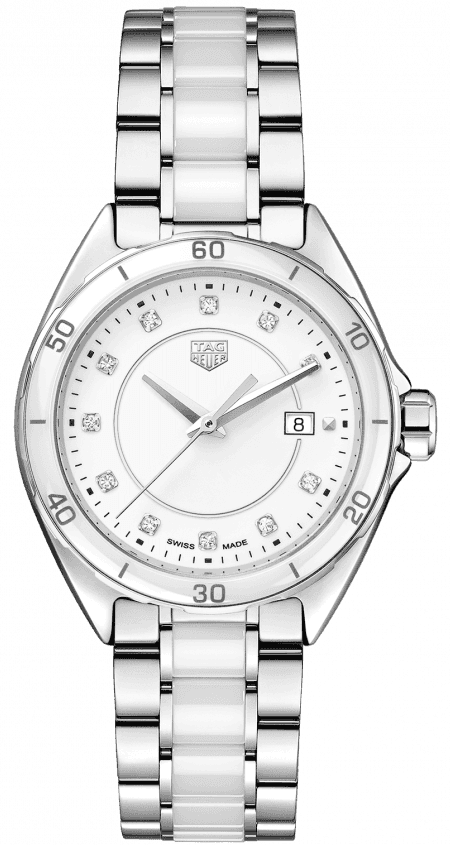 Tag Heuer Formula 1 Diamonds White Dial Two Tone Steel Strap Watch for Women - WBJ141AD.BA0974
