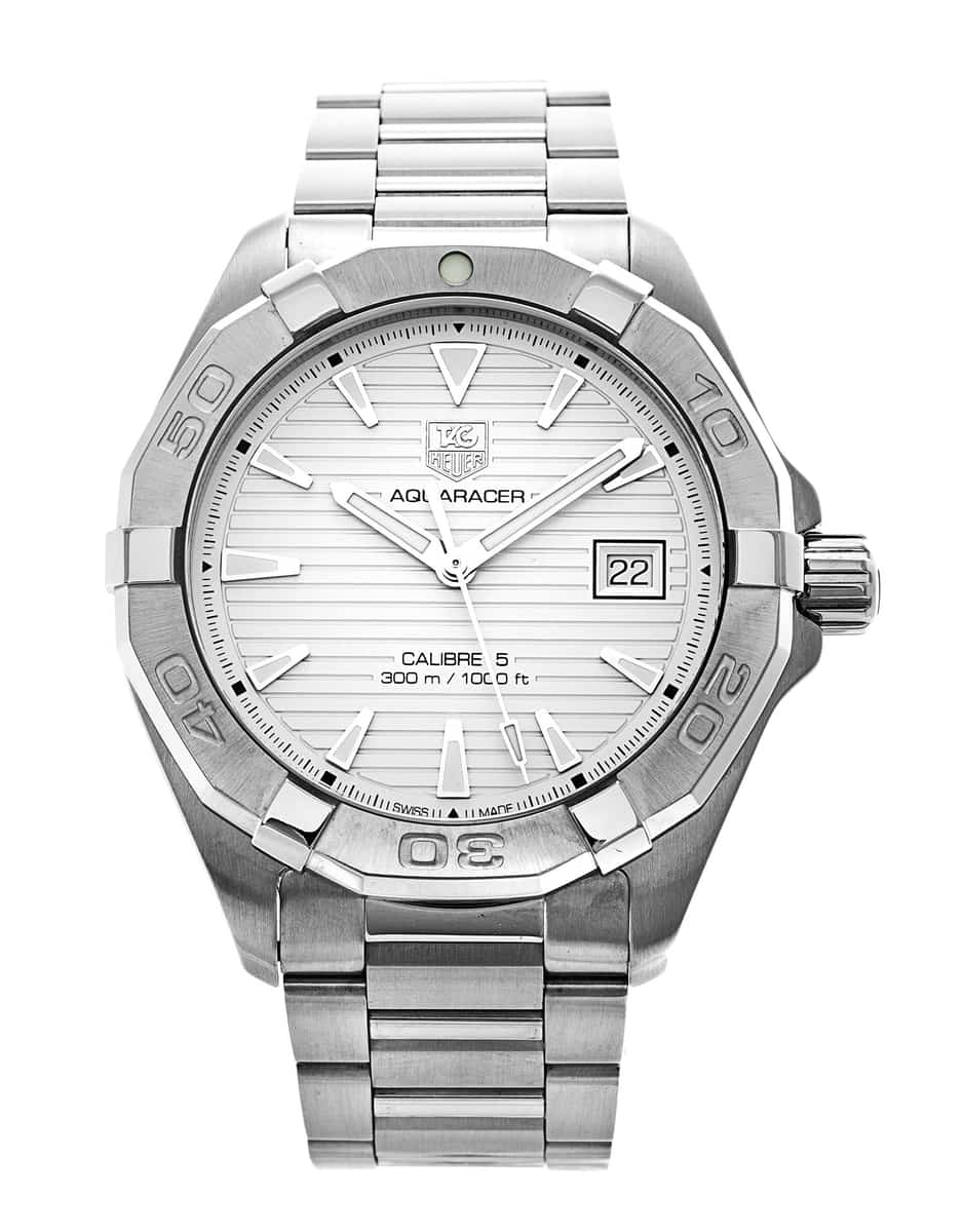 Tag Heuer Aquaracer White Dial Watch for Men - WAY2111.BA0928