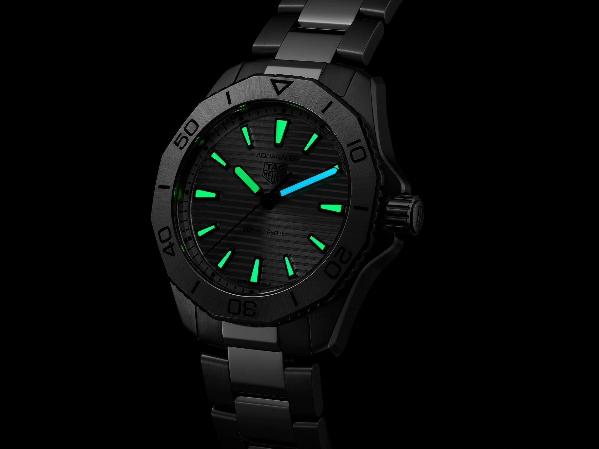 Tag Heuer Aquaracer Professional 200 Quartz Silver Dial Silver Steel Strap Watch for Men - WBP1111.BA0627