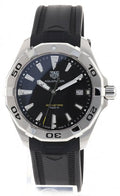 Tag Heuer Aquaracer Quartz Black Dial Black Rubber Strap Watch for Men - WBD1110.FT8021