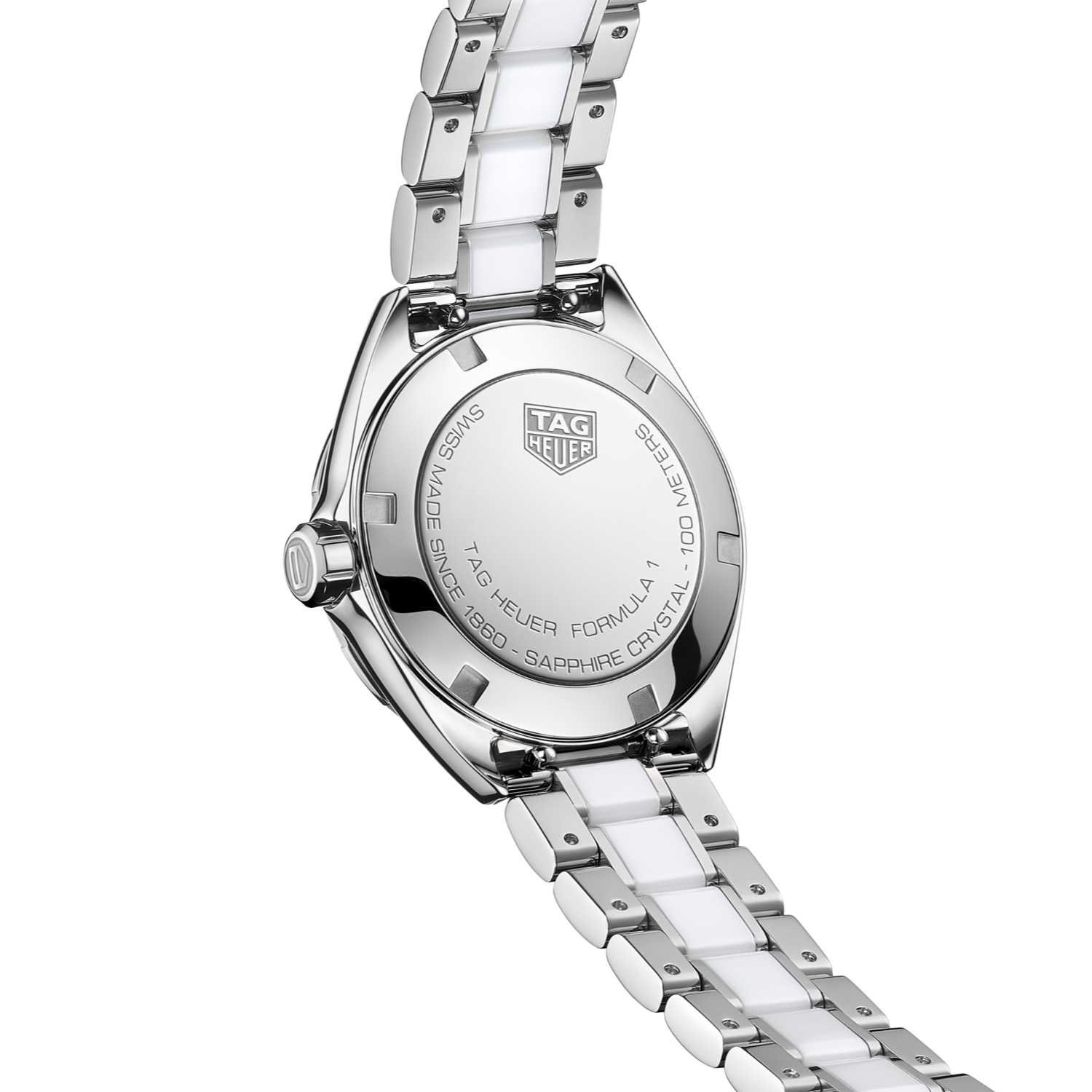 Tag Heuer Formula 1 Diamonds White Dial Two Tone Steel Strap Watch for Women - WBJ141AD.BA0974