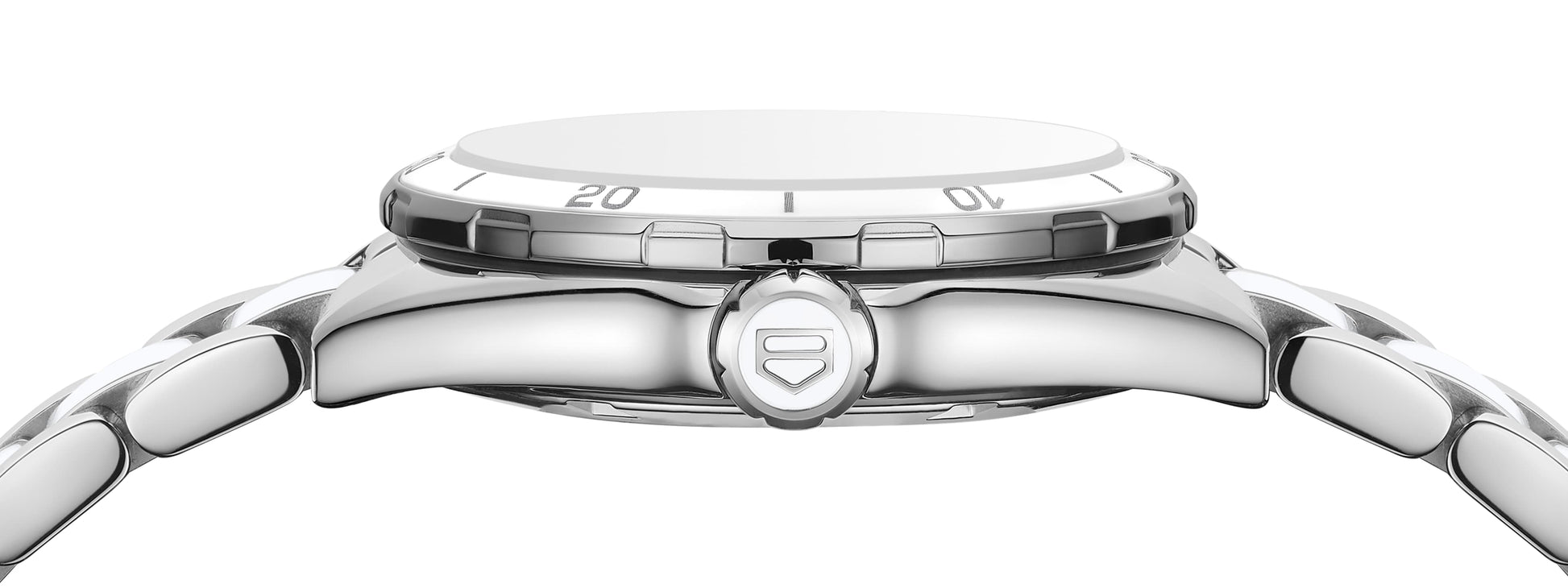 Tag Heuer Formula 1 Diamonds White Dial Two Tone Steel Strap Watch for Women - WBJ141AD.BA0974