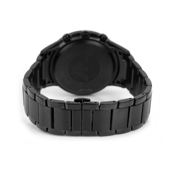 Emporio Armani Classic Chronograph Black Dial Black Steel Strap Watch For Men - AR2453