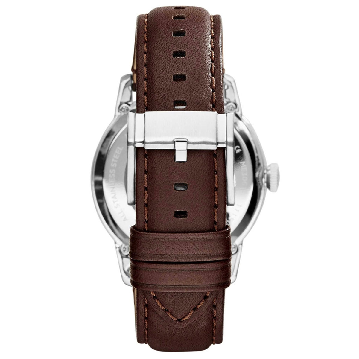 Fossil Townsman Automatic Black Dial Brown Leather Strap Watch for Men - ME1163