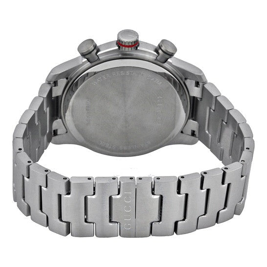 Gucci G Timeless Chronograph Grey Dial Silver Steel Strap Watch For Men - YA126238