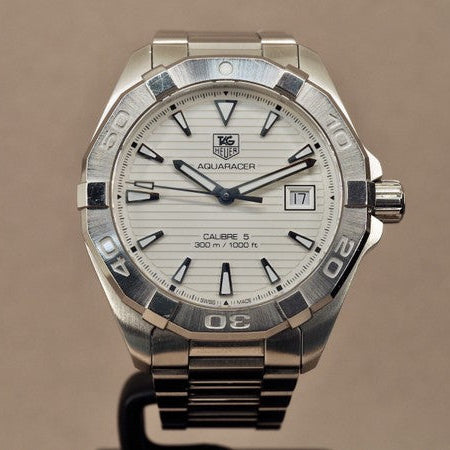 Tag Heuer Aquaracer White Dial Watch for Men - WAY2111.BA0928