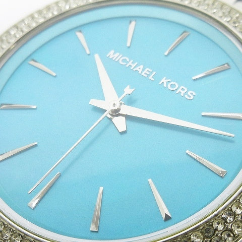 Michael Kors Darci Mother of Pearl Blue Dial Silver Steel Strap Watch for Women - MK3515
