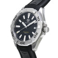 Tag Heuer Aquaracer Quartz Black Dial Black Rubber Strap Watch for Men - WBD1110.FT8021