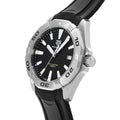 Tag Heuer Aquaracer Quartz Black Dial Black Rubber Strap Watch for Men - WBD1110.FT8021