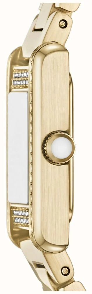 Emporio Armani Genni Crystals Gold Dial Gold Steel Strap Watch for Women - AR11663