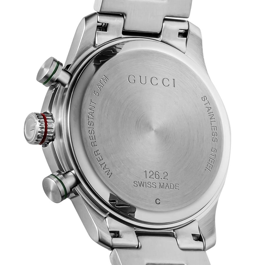 Gucci G Timeless Chronograph Grey Dial Silver Steel Strap Watch For Men - YA126238