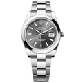 Rolex Datejust 41 Oyster Grey Dial Oystersteel Strap Watch for Men - M126300-0007