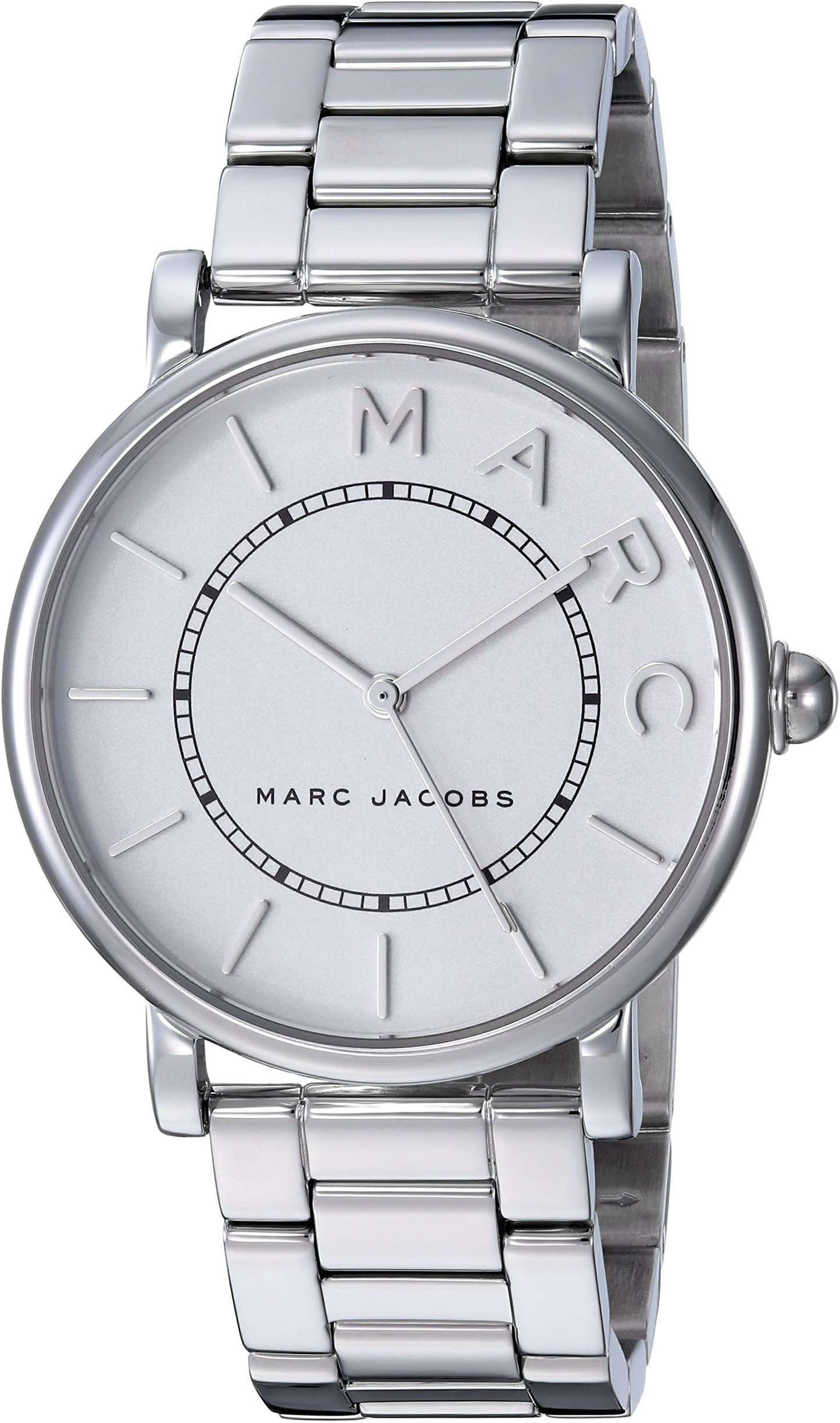 Marc Jacobs Roxy White Dial Silver Steel Strap Watch for Women - MJ3521