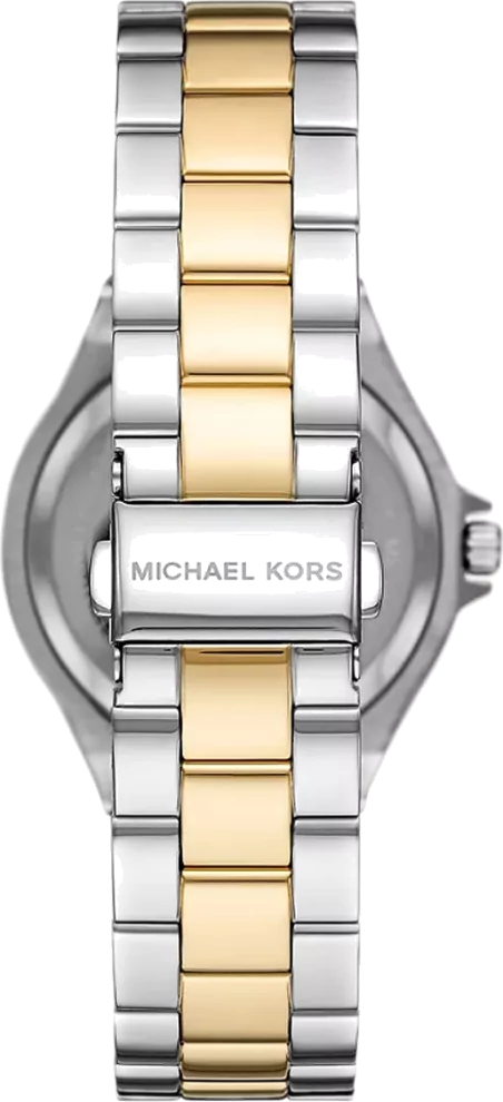 Michael Kors Lennox Three-Hand Gold Dial Two Tone Steel Strap Watch For Women - MK6988