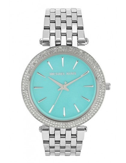 Michael Kors Darci Mother of Pearl Blue Dial Silver Steel Strap Watch for Women - MK3515