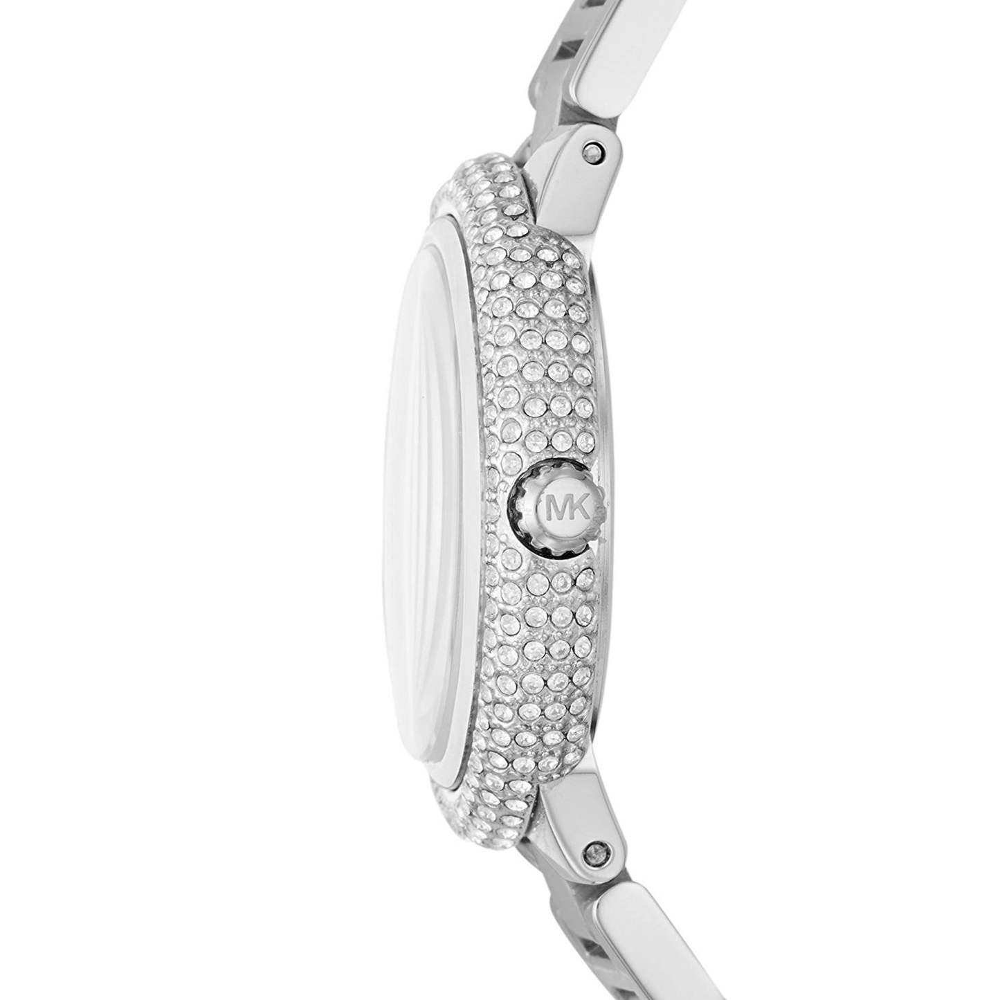 Michael Kors Taryn Mother of Pearl Purple Dial Silver Steel Strap Watch For Women - MK6562